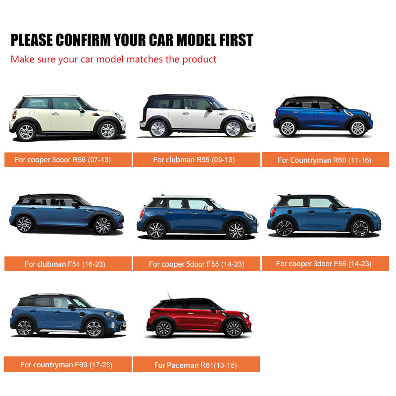 Калъфи за автомобили Външно слънце UV сняг Водоустойчива защита от прах за Mini Cooper R56 R55 R60 F54 F55 F56 F60 Стилни аксесоари Slive