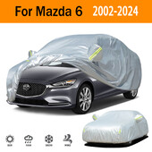 Mazda 6-hoz 2002-2024 Autó burkolat Anti Snow Por Anti UV Anti-UV Hámlásgátló festék 190t Autó burkolat Autó Külső Tartozékok
