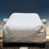 Vízálló autóhuzatok Auto Sun Full Cover Protector univerzális illeszkedés SUV SedanSnow Por Eső Hóálló autótartozékokhoz