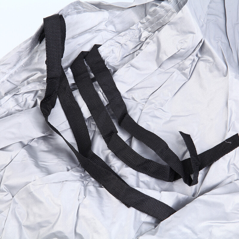 Samger Универсално пълно покритие за кола Размер XL Външно автоматично покритие Сребърен сенник Защитно покритие срещу сняг и прах за седан