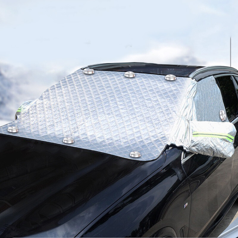 Надстройте капака на предното стъкло на автомобила Сенник за автомобила Снежно покритие Предното стъкло на автомобила Лед и скреж Сенник за сенник Протектор Водоустойчив