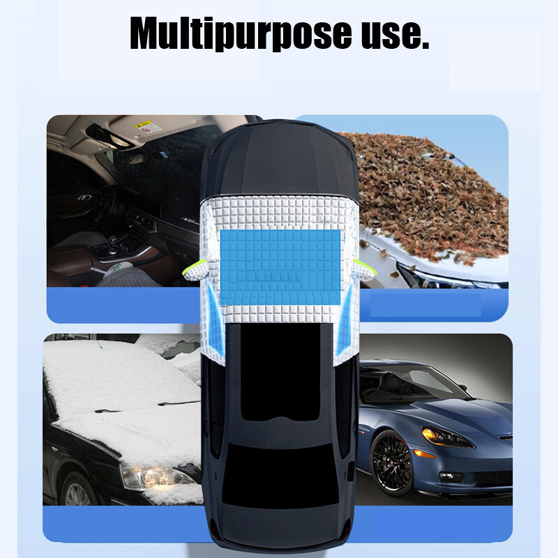 Надстройте капака на предното стъкло на автомобила Сенник за автомобила Снежно покритие Предното стъкло на автомобила Лед и скреж Сенник за сенник Протектор Водоустойчив