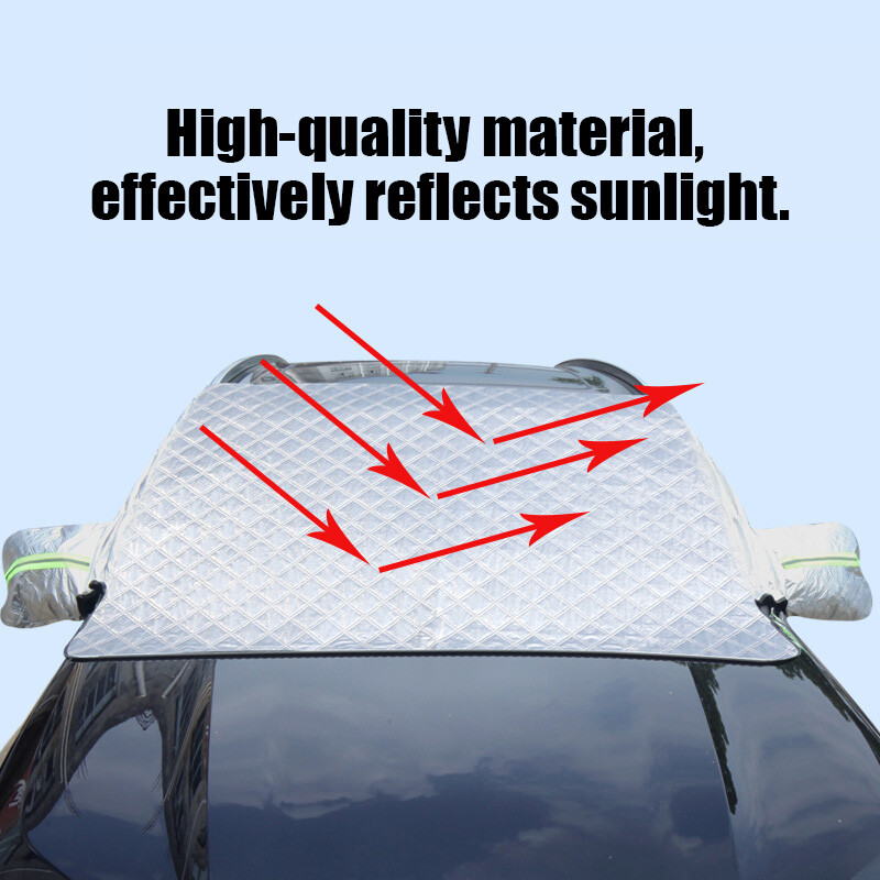 Надстройте капака на предното стъкло на автомобила Сенник за автомобила Снежно покритие Предното стъкло на автомобила Лед и скреж Сенник за сенник Протектор Водоустойчив