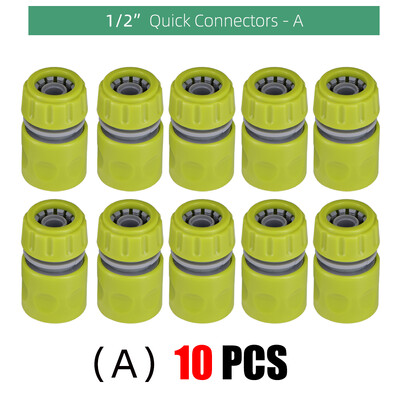 10 DB kerti 1/2 hüvelykes 16 mm-es csatlakozók Kertészeti csapvízcső gyorscsatlakozó adapter tömlőhosszabbítás javítás szerelvény öntözőszerszám