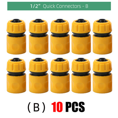 10 DB kerti 1/2 hüvelykes 16 mm-es csatlakozók Kertészeti csapvízcső gyorscsatlakozó adapter tömlőhosszabbítás javítás szerelvény öntözőszerszám