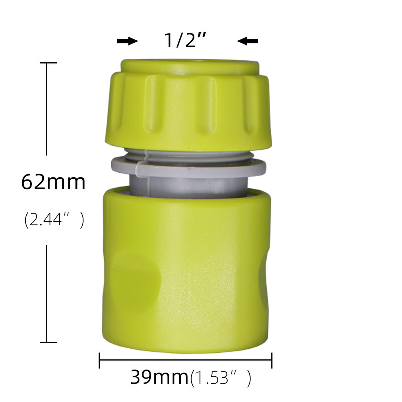 10PCS Градински 1/2 инча 16 мм конектори Градинарство Кран Водопровод Бързо свързване Адаптер Маркуч Удължаване Ремонт Фитинг Инструмент за поливане