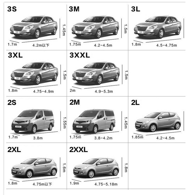 S-XXL Автомобилен брезент Автомобилно слънцезащитно покритие Дъждоустойчиво водоустойчиво покривало за хечбек Брезент Зимно защитно платно за покриване на автомобила