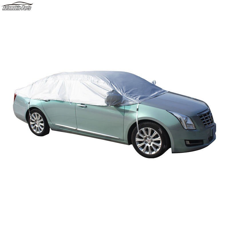 Универсален калъф за половин коли Слънце UV UV Сняг Прах Устойчиви на дъжд Издръжливи калъфи Калъф за кола Водоустойчив калъф за сенник за кола за грижа за автомобила