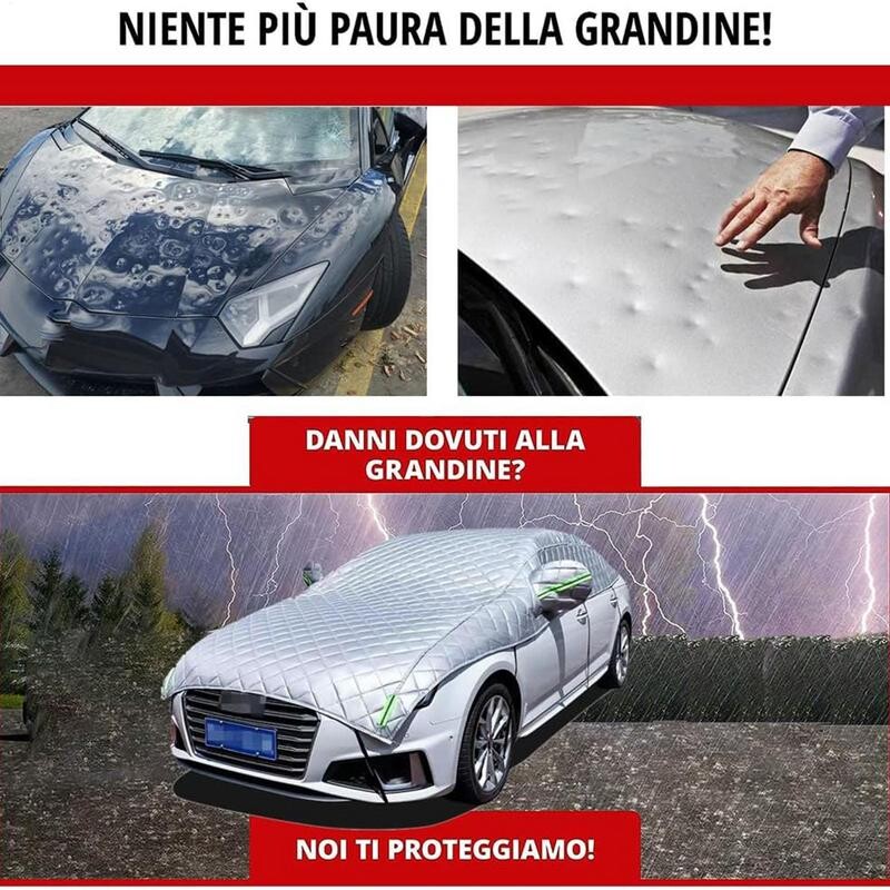 Снежно покривало за кола Удебеляване Водоустойчиво дишащо покривало за половин кола Прахоустойчиво Снегоустойчиво покривало за автомобил за сняг за повечето автомобили Седан и джип
