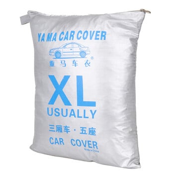 Universal Full Car Cover Outdoor Sun UV Protection Αδιάβροχο ανακλαστήρας Dust Rain Protector Snow Protector For Sedans Sunshade Covers XL