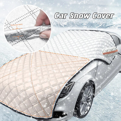 Universal Car Snow Cover Extra Large Car Protection All-inclusive κάλυμμα κουκούλα παρμπρίζ αυτοκινήτου Αντιπαγετικό κάλυμμα αντιηλιακής προστασίας από το χιόνι