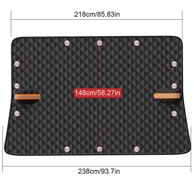 Snježni pokrivač za vjetrobransko staklo otporan na prašinu, zimski pokrivač za automobilski snijeg, magnet zadebljana tkanina, snježni pokrivač, prednji vjetrobranski pokrivač