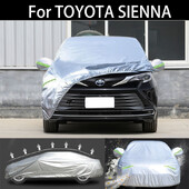 TOYOTA SIENNA autóhuzathoz Porálló kültéri beltéri UV hóálló napsütéses esővédő vízálló jégeső huzat autóhoz