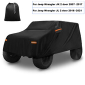 X Autohaux teljes autóburkolat Jeep Wrangler JK 2/4 ajtós 2007 -2017 alumínium fólia kültéri burkolat időjárás elleni védelemmel ajtócipzárral