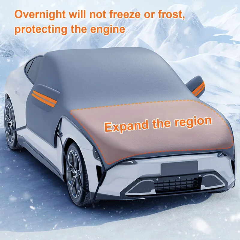 1 kom navlaka za automobil, zimska vjetrobransko staklo, antifriz, snježna navlaka, snježna navlaka za prozore automobila, univerzalna za sva godišnja doba Univerzalna za sve modele