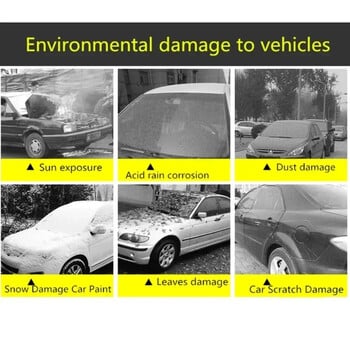 Universal Protection Κάλυμμα αυτοκινήτου Εξωτερικό Auto Sun Dust Cover Rain Snow Covers Sedan SUV Full Covers Protector Αξεσουάρ αυτοκινήτου