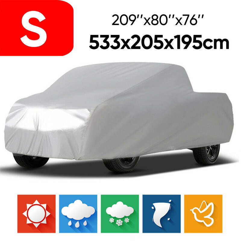 NOVSIGHT Prekrivač za kamione za sva godišnja doba Prekrivač za kamione protiv prašine i krhotina, otporan na vjetar, UV zaštita za automobil, odgovara Toyoti Tacoma