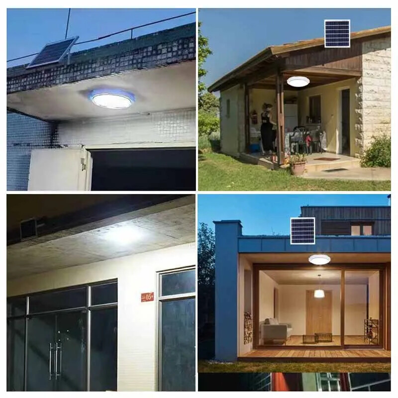 Vruće prodavano LED solarno svjetlo Stropna kućanska unutarnja zidna svjetiljka Balkon Spavaća soba Ruralna vrtna vrata Vanjska vodootporna vrtna svjetiljka