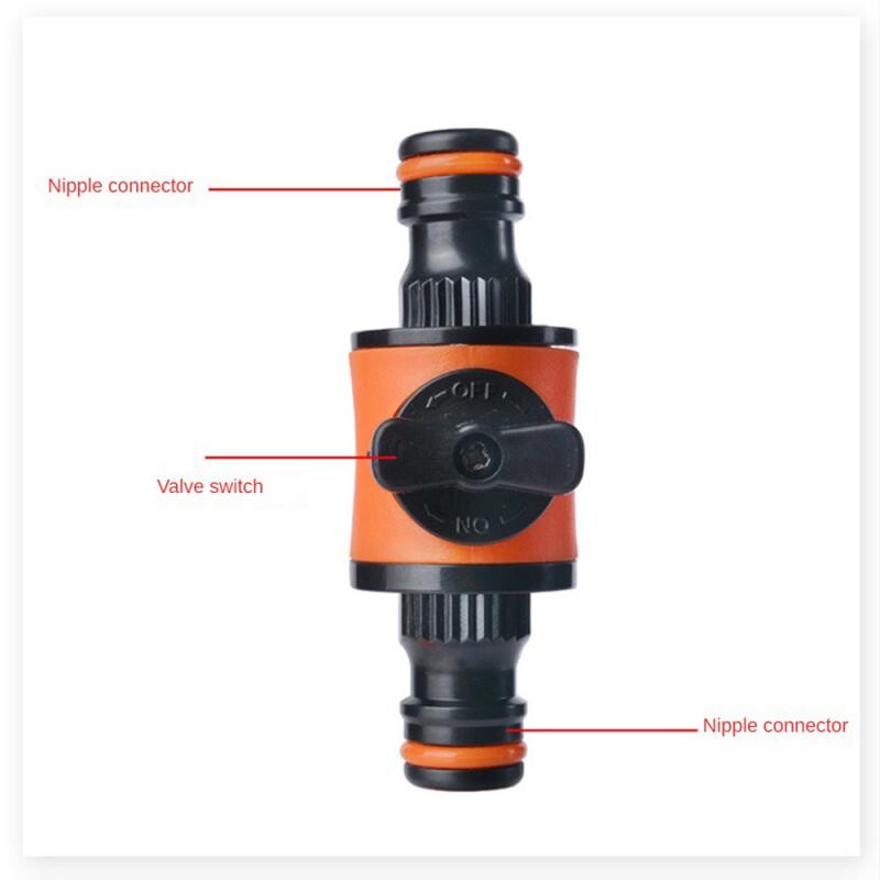 1PC/2PCS 16MM Jednako vrtno crijevo Zaporni ventil Priključak Plastična cijev Adapter slavine Brzi spoj za zalijevanje Navodnjavanje Autopraonica