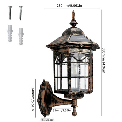 Σειρά ταινιών Led Retro Landscape Solar Pathway Light Λάμπες με νήματα βολφραμίου Εξωτερικός κήπος Οδός Διακοσμητικός ηλιακός κήπος