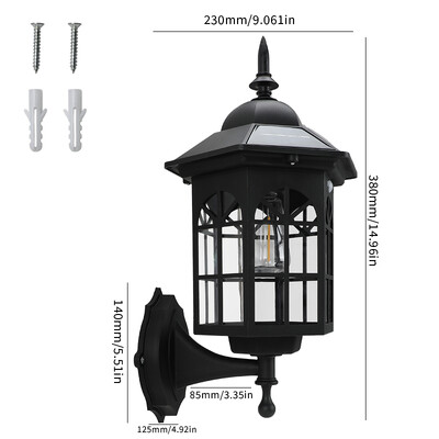 Σειρά ταινιών Led Retro Landscape Solar Pathway Light Λάμπες με νήματα βολφραμίου Εξωτερικός κήπος Οδός Διακοσμητικός ηλιακός κήπος