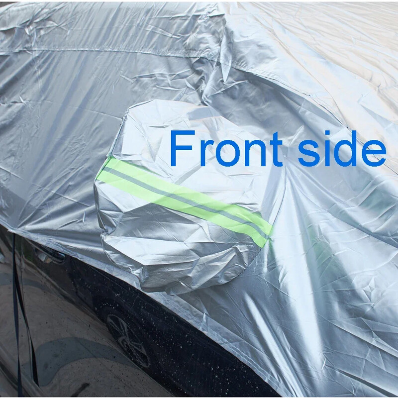 210T Vodootporan Polu-gornji poklopac automobila za limuzinu karavan Hatchback Sunce Kiša Zima Snijeg Prašina Vanjski zaštitnik Krov automobila Poklopci motora