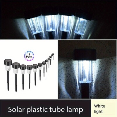 12 τεμ. Led Solar Pathway Lights Αδιάβροχο ηλιακό φωτιστικό εξωτερικού χώρου για φωτισμό τοπίου κήπου Διακοσμητικό φως πεζών Dropshipping