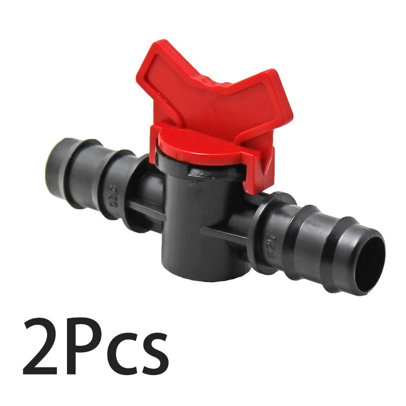 Plastična pagoda s bodljikavim kuglastim ventilom od 2 komada, konektor za crijevo s prekidačem za navodnjavanje za akvarijski vrt