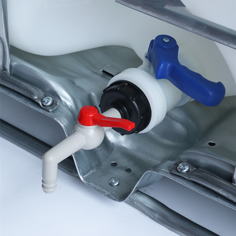 1 KOM Plastični IBC spremnik Priključci S60*6 Navojni ventil Prekidač Priključci za izduženi IBC spremnik Adapter za slavinu za vrtno crijevo