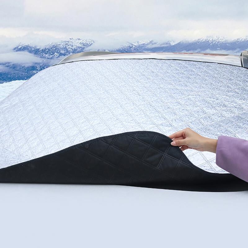 Zaštita od smrzavanja Učinkoviti podebljani materijal Zaštita od snijega i leda Univerzalna zaštita od sunca Poklopac vjetrobranskog stakla Izdržljiv, moderan