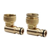 1 ΤΕΜ 16mm 1/2 "3/4" λυγισμένος σύνδεσμος γρήγορης σύνδεσης ποτίσματος κήπου Σύνδεση άρδευσης ορειχάλκινος αντάπτορας σέρβις ανθεκτικός σύνδεσμος