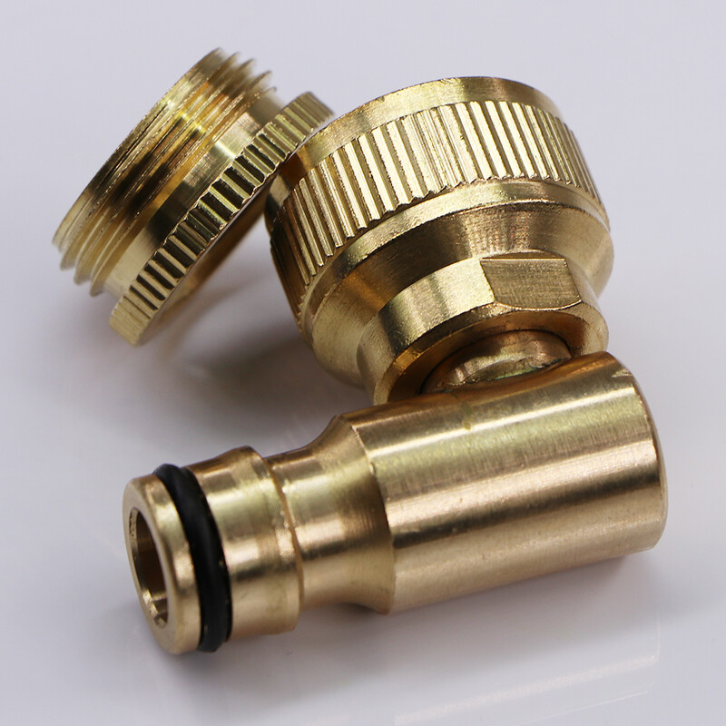 1 KOM 16 mm 1/2 "3/4" savijena brza spojnica Priključak za navodnjavanje vrta Mjedeni bakreni adapter Servisna izdržljiva spojnica Joi