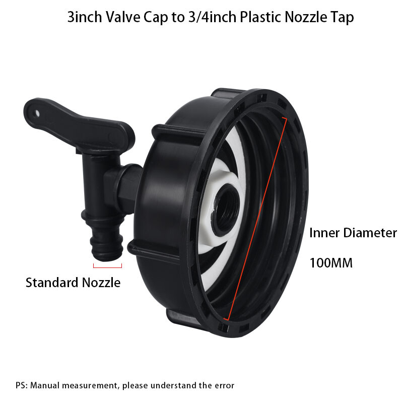 1PC Izdržljivi adapter za slavinu za IBC spremnik S60*6 grubi navoj na konektor ''3/4'', zamjenski ventil, slavina za kućni ventil