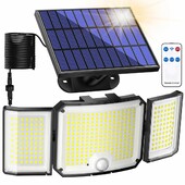 346 LED ηλιακή εξωτερική αδιάβροχη ζώνη με αισθητήρα κίνησης, λειτουργία τηλεχειριστηρίου προβολέων κατάλληλη για πίσω αυλή γκαράζ Patio