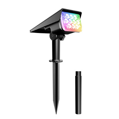 TSUN 1pc Solar Light Outdoor 3000K/6000k/RGB Solar Garden Light IP65 Solar Spotlight For Landscape Path Solar Wall Light