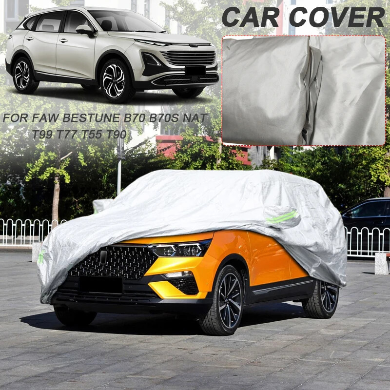 Vodootporan od 210T poliestera za FAW BESTUNE B70 B70S NAT T55 T77 T90 T99 Poklopac za automobil Suncobran protiv UV prašine Vanjski dodatak za automobile