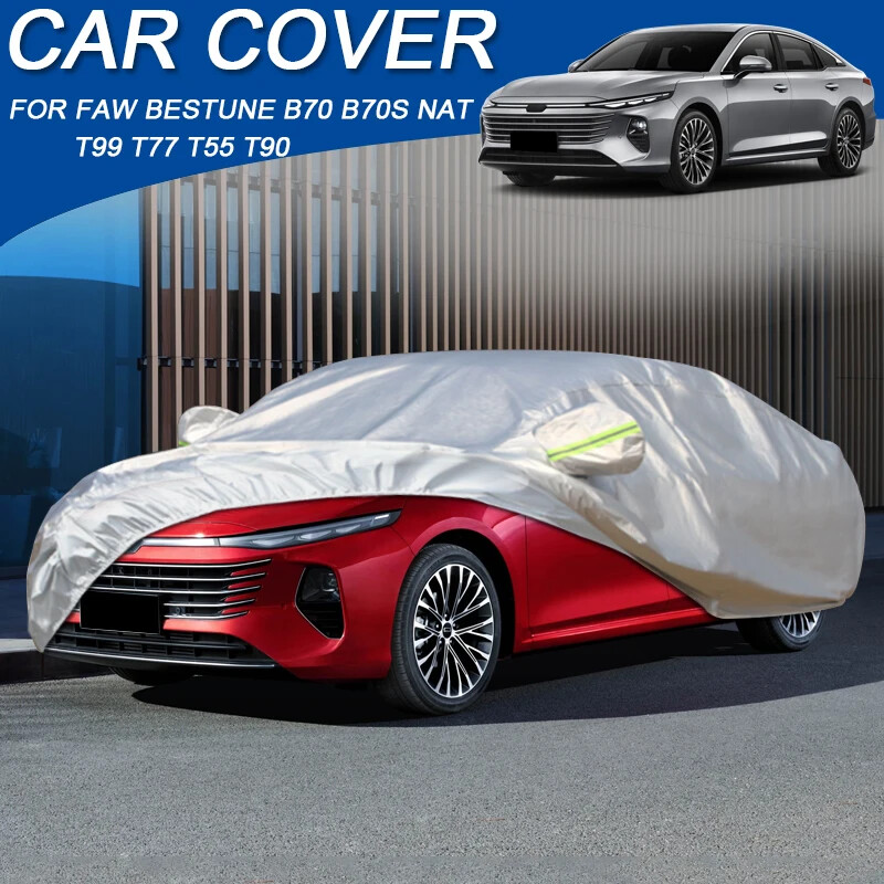 Vodootporan od 210T poliestera za FAW BESTUNE B70 B70S NAT T55 T77 T90 T99 Poklopac za automobil Suncobran protiv UV prašine Vanjski dodatak za automobile