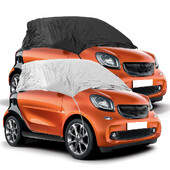 Για Mercedes Benz Smart 2 Door Half Car Cover Sun UV Snow Dust Resistant Rain Ανθεκτικά καλύμματα Αξεσουάρ αυτοκινήτου