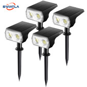 48 LED Solar Light Outdoors Landscape Spotlight, 2 σε 1 Ασύρματα αδιάβροχα εξωτερικά ηλιακά φώτα για Αίθριο κήπου αυλής