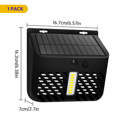 Solar Light Solar Bug Zapper Outdoor Suquito Killer με αισθητήρα κίνησης Αδιάβροχη ηλιακή τροφοδοσία μυγοπαγίδα για τοίχο αυλής κήπου