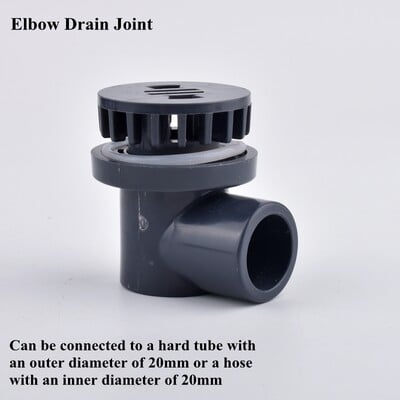 1 τμχ 20mm PVC Ενυδρείο Ενυδρείο Δεξαμενή ψαριών Σύνδεσμοι σωλήνας Γυάλινη δεξαμενή νερού Σωλήνας αποστράγγισης Άρθρωση ποτίσματος Εξαρτήματα αγκώνων σωλήνα άρδευσης