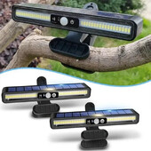 Clip On Solar Motion Lights Outdoor Waterproof, Solar Fence Lights Out with 36 LEDs, Portable Solar Powered Light Security