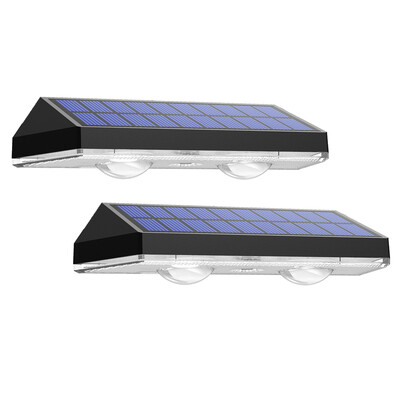 Super Bright 2PCS Solar Fence Lights RGB and Warm White LED Solar Step Lights Φωτιστικά τοίχου εξωτερικού χώρου IP65 Αδιάβροχο διακοσμητικό φωτιστικό