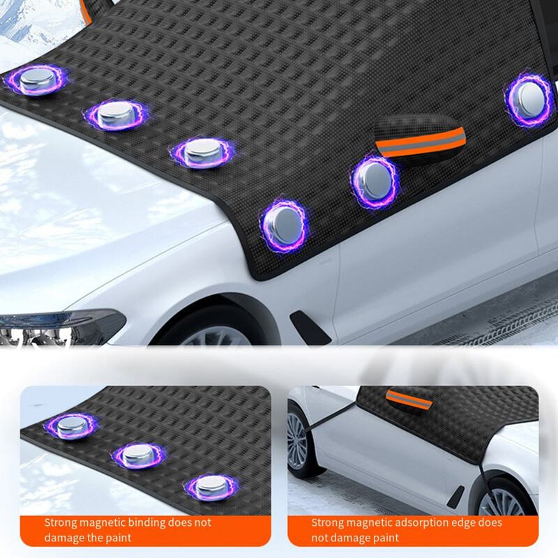 Zimski snježni pokrivač za prozore automobila Veliki magnetni snježni pokrivač za vjetrobransko staklo automobila Antifriz Pokrivači za snijeg od vjetrobrana Stakleni vizir za sunce