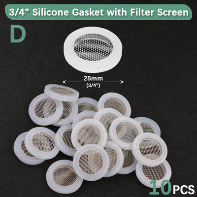 10 tk 1/2" 3/4" O-rõngas silikoonkummist seibid Aia kastmistarvikud Asendusvooliku ühendus tihendusadapteri pistik