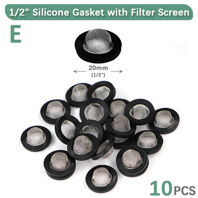 10 tk 1/2" 3/4" O-rõngas silikoonkummist seibid Aia kastmistarvikud Asendusvooliku ühendus tihendusadapteri pistik