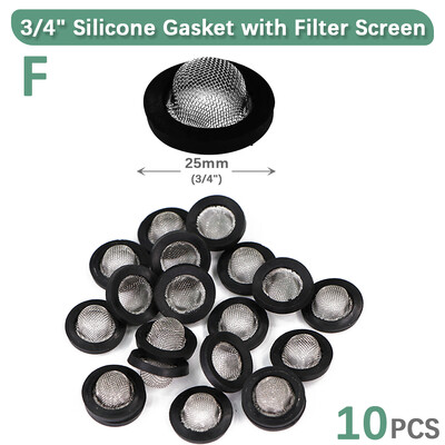 10 tk 1/2" 3/4" O-rõngas silikoonkummist seibid Aia kastmistarvikud Asendusvooliku ühendus tihendusadapteri pistik