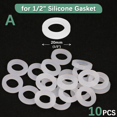10 tk 1/2" 3/4" O-rõngas silikoonkummist seibid Aia kastmistarvikud Asendusvooliku ühendus tihendusadapteri pistik