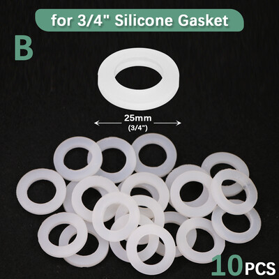 10 tk 1/2" 3/4" O-rõngas silikoonkummist seibid Aia kastmistarvikud Asendusvooliku ühendus tihendusadapteri pistik
