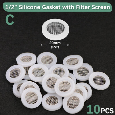 10 tk 1/2" 3/4" O-rõngas silikoonkummist seibid Aia kastmistarvikud Asendusvooliku ühendus tihendusadapteri pistik